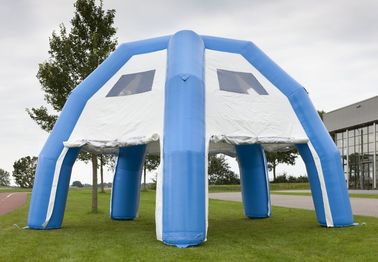 Blue Large Comercial Grade Dome Inflatable Tent Water Proof PVC For Advertising