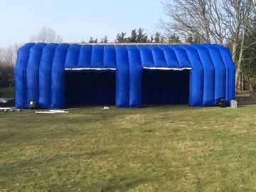 Commercial Blue Inflatable Tent Mobile Car Garage Blowup Tent