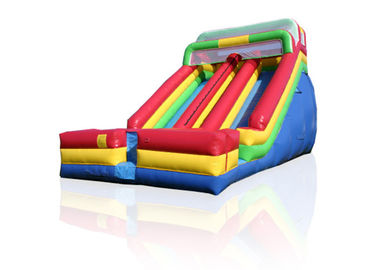 Rainbow Commercial Inflatable Slide For Big Event / Screamer Inflatable Bounce Slide