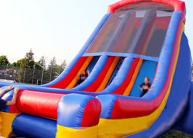 Rainbow Commercial Inflatable Slide For Big Event / Screamer Inflatable Bounce Slide