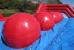 Sphere Wipeout Big Baller Inflatable Interactive Games Brige Walk For Playground