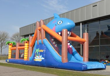 Waterproof Adventure Run Inflatable Obstcale Course 17.5*3.8*5m