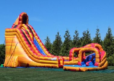 Cool Largest Blow Up Water Slides Dash N Splash Fire Inflatable Qater Slide