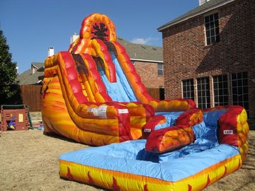 Cool Largest Blow Up Water Slides Dash N Splash Fire Inflatable Qater Slide