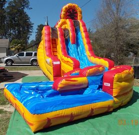 Cool Largest Blow Up Water Slides Dash N Splash Fire Inflatable Qater Slide