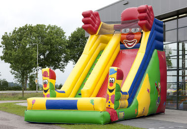 Single Lane Super Clown Inflatable Slide 6.3m Height  With Logo Printing