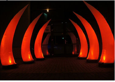 Beautiful Bridge Led Inflatable Lighting For Evening Party Red Tusk Type