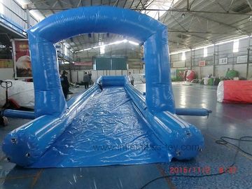 Comercial Blue City Street Event Giant Inflatable Water Slide With Singel Lane