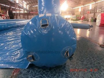Comercial Blue City Street Event Giant Inflatable Water Slide With Singel Lane