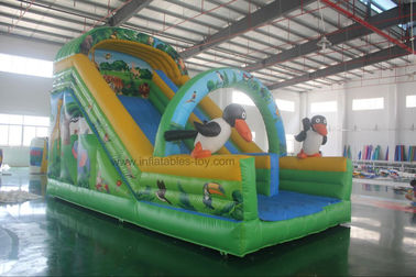 Animal Theme Commercial Inflatable Slide For  Backyard , Slide Inflatable For Kids
