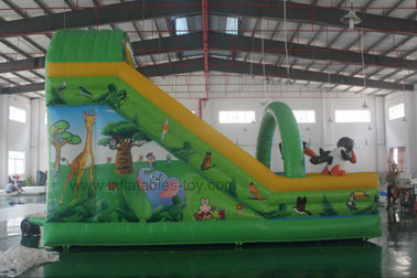 Animal Theme Commercial Inflatable Slide For  Backyard , Slide Inflatable For Kids