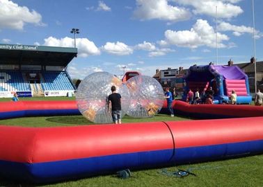 40ft Giant Red Mobile Zorb Ball Race Track Printing Customize