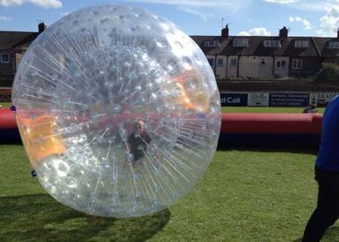 40ft Giant Red Mobile Zorb Ball Race Track Printing Customize