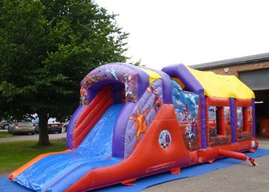 2 Part Assault Course Hero Inflatable Bouncy Obstacle Course Games Summer