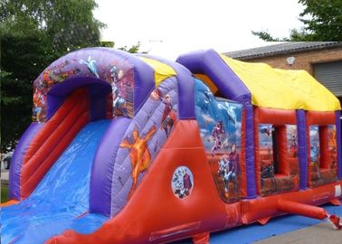 2 Part Assault Course Hero Inflatable Bouncy Obstacle Course Games Summer