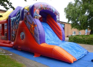 2 Part Assault Course Hero Inflatable Bouncy Obstacle Course Games Summer