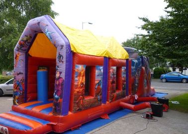 2 Part Assault Course Hero Inflatable Bouncy Obstacle Course Games Summer