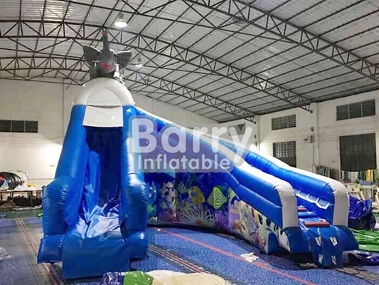 Elephant Inflatable Water Slides For Swimming Pool Customize Logo