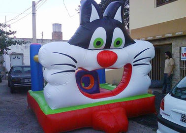 Popular Moonwalk Bounce House Inflatables Big 3D Design Cat