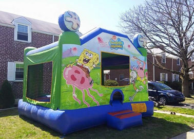 Amazing Backyard Spongebob bounce house , Big Party Jumpers Bounce House Party