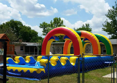 Summer Giant Rainbow Double Lane  Arch Garden Water Slides