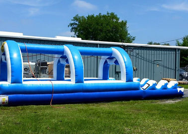 Blue Single Lane Commercial Inflatable Water Slides For Adults And Children