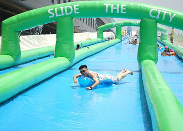 Popular 300 Meters Long Carzy Huge Inflatable Slide Air Sealed PVC Tarpaulin