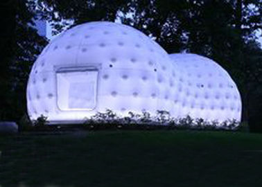 Ultra Light Dome Inflatable Tent , Inflatable Tea House Tent With Led Light