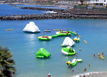 Sea Inflatable Floating Water Park , Commercial Ultimate Inflatable Slide Park