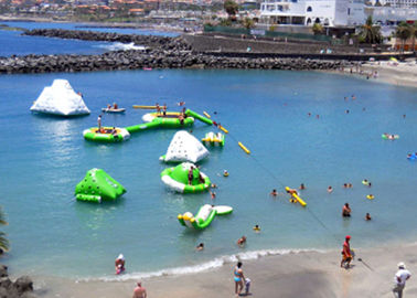 Sea Inflatable Floating Water Park , Commercial Ultimate Inflatable Slide Park