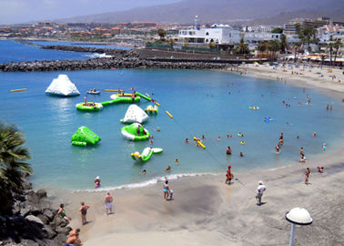 Sea Inflatable Floating Water Park , Commercial Ultimate Inflatable Slide Park