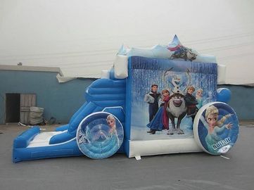 Amazing Frozon Princess Inflatable Combo , Blue carriage Inflatable Bouncer Combo
