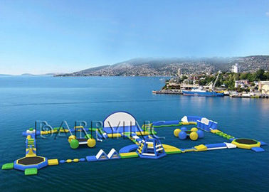 Outdoor Water Waves Water Park Equipment , Inflatable Floating Water Park