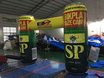 Creative Design Inflatable Advertising Products ,  Advertising Bottle Arch With Printing