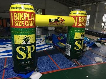 Creative Design Inflatable Advertising Products ,  Advertising Bottle Arch With Printing