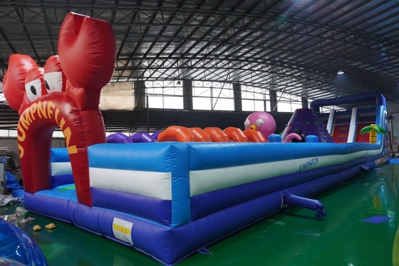 Colorful Commercial Outdoor Inflatable Obstacle Course For Toddler