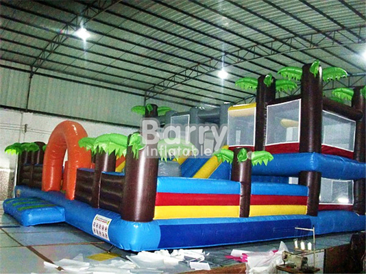 Tarpaulin Inflatable Combo Games Tress Bouncy Castle Amusement Park