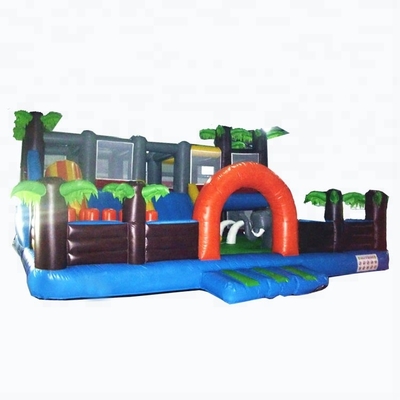 Tarpaulin Inflatable Combo Games Tress Bouncy Castle Amusement Park