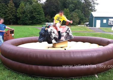 Customized Mechanical Bull Riding , Mechanical Rodeo Bull For Adults