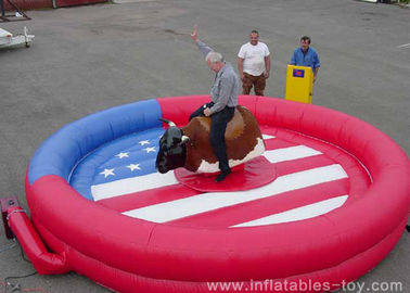 Customized Mechanical Bull Riding , Mechanical Rodeo Bull For Adults
