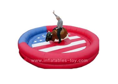 Customized Mechanical Bull Riding , Mechanical Rodeo Bull For Adults