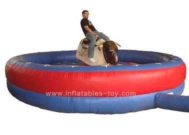 Amusement Park Inflatable Sports Games , Inflatable Sporting Mechanical Bull