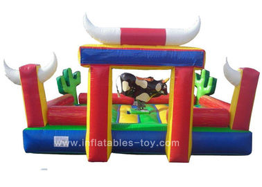 Commercial Inflatable Sports Games Riding Machine Inflatable Mechanical Bull For Park