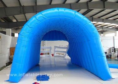 Large Blue Black American Raiders Inflatable Football Helmet Tunnel