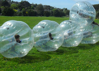 PVC Bumper Bubble Ball For Soccer , 1.2m 1.5m 1.7m Human Inflatable Bumper Ball For Adult