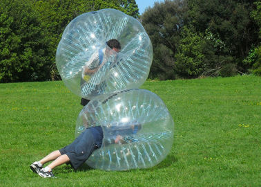 PVC Bumper Bubble Ball For Soccer , 1.2m 1.5m 1.7m Human Inflatable Bumper Ball For Adult
