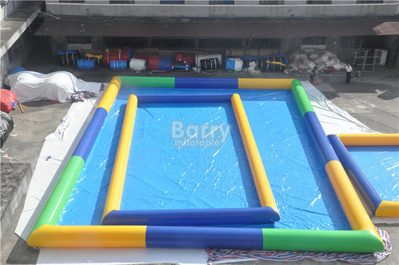Family Inflatable Portable Water Pool 0.9mm Yellow Blue Green Color