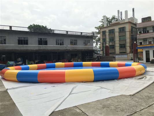 Custom Made 0.9mm PVC Inflatable Swimming Pool Mix Colors