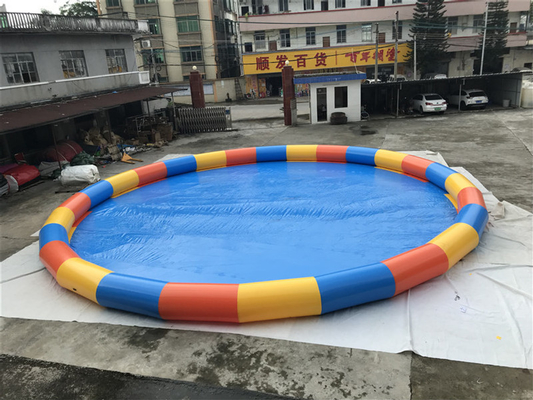 Custom Made 0.9mm PVC Inflatable Swimming Pool Mix Colors