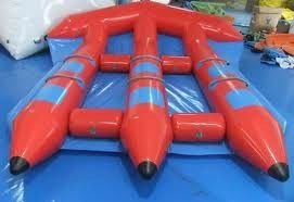 Durable PVC Inflatable Flying Towable Fish For Water Game , Fly Fish Water Sports